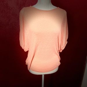 Womens blousy style top light orange sz xs NWT